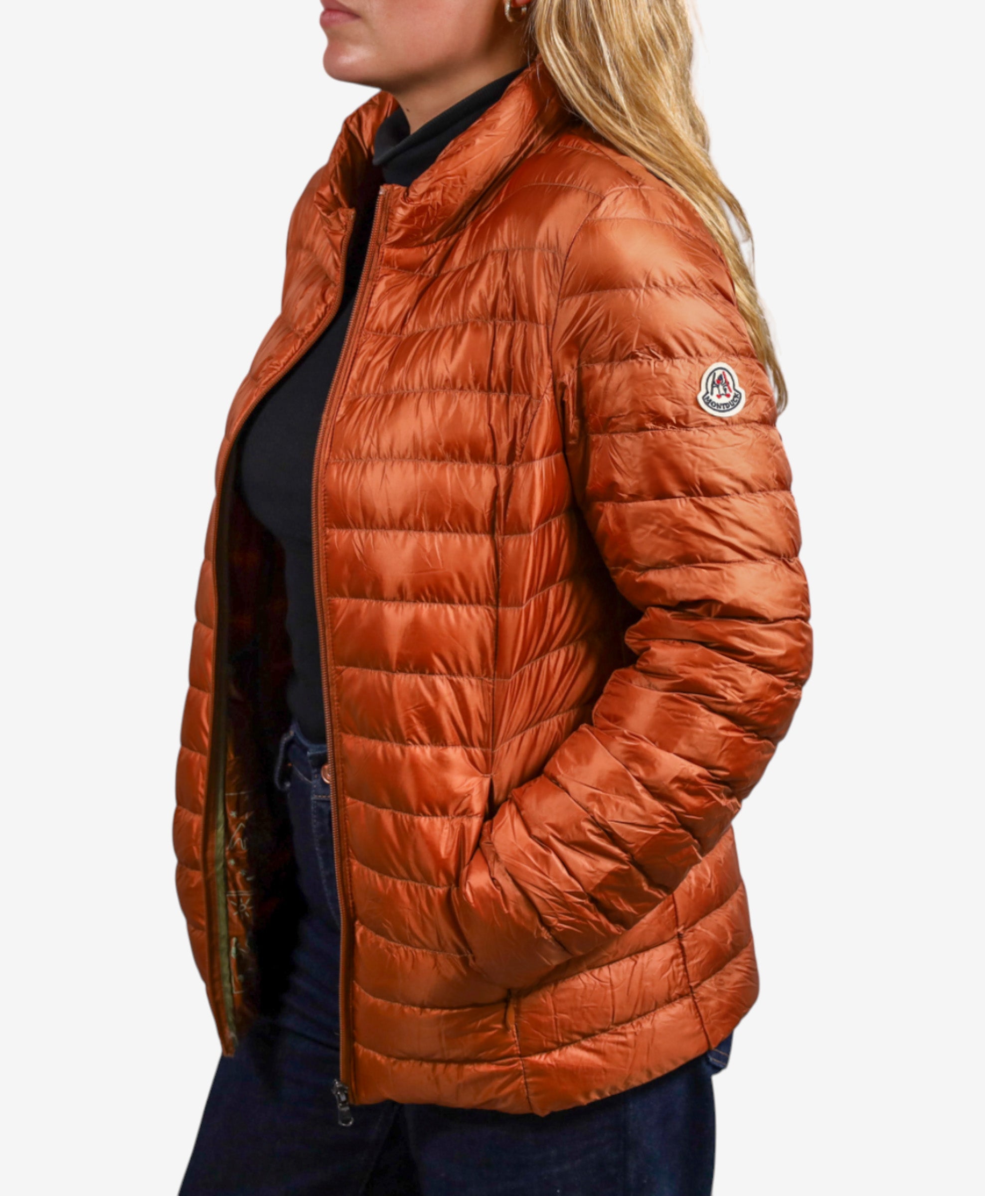 Women Parka Long Sleeve (No Hood) With Bag - Camel