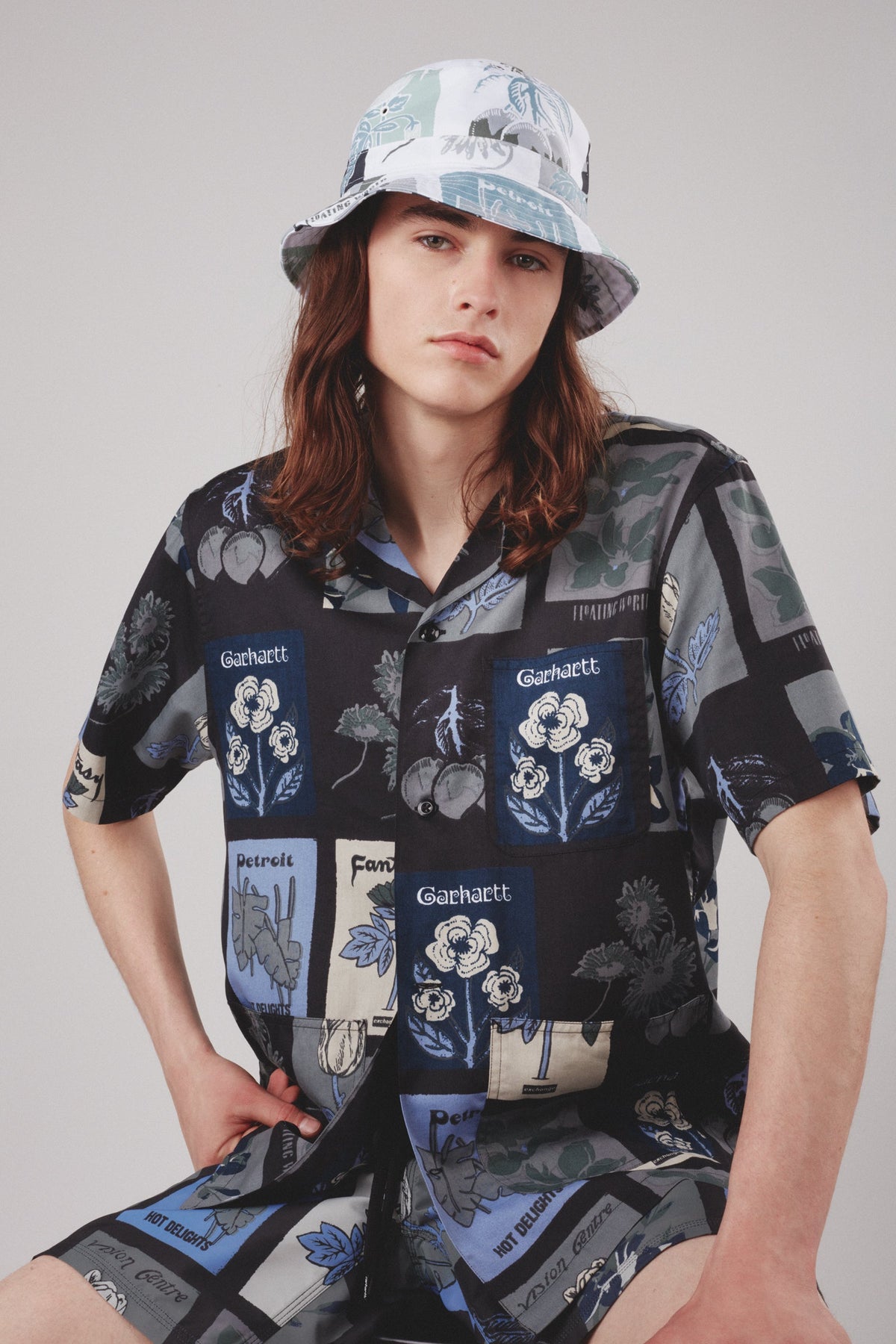 Sylvan Bucket Hat Mirage Print, Frosted Blue