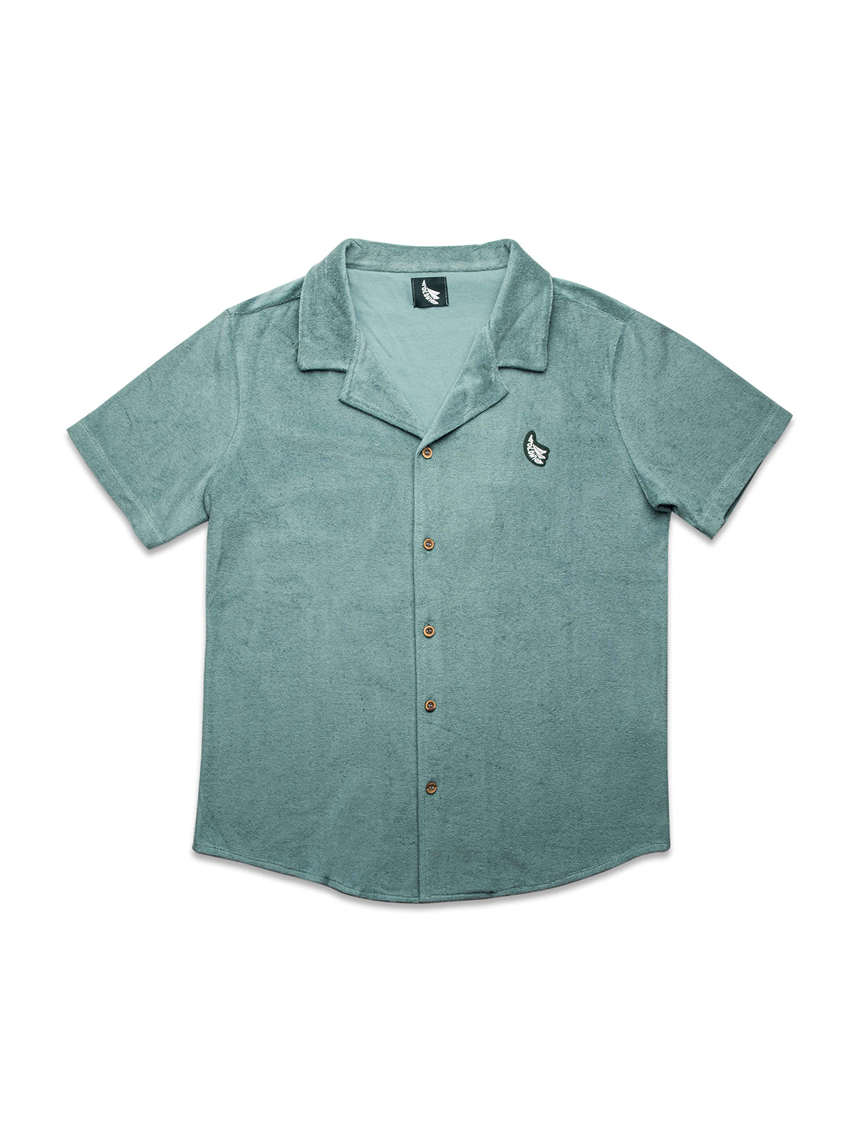 Camisa Towel Camp-Collar Crudo - Polonio