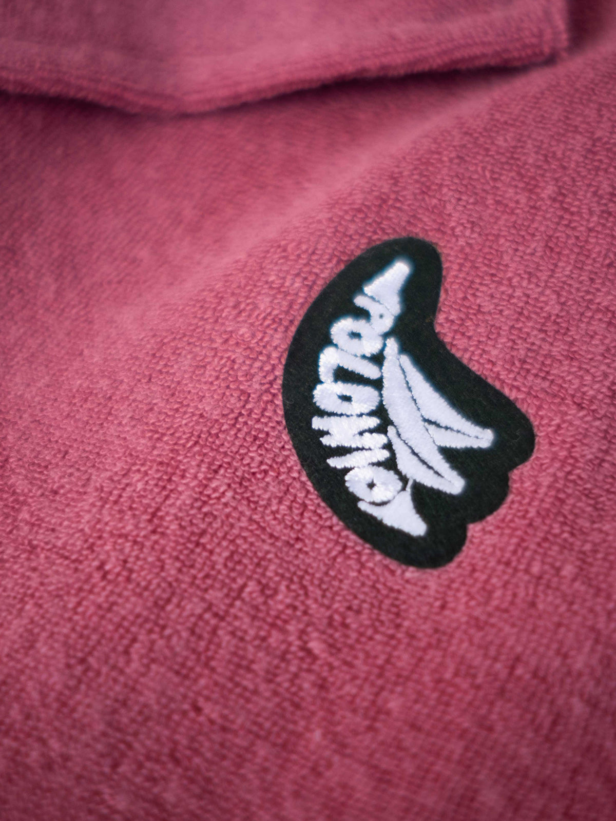 Camisa Polonio Towel Camp-Collar Crudo- Rosado