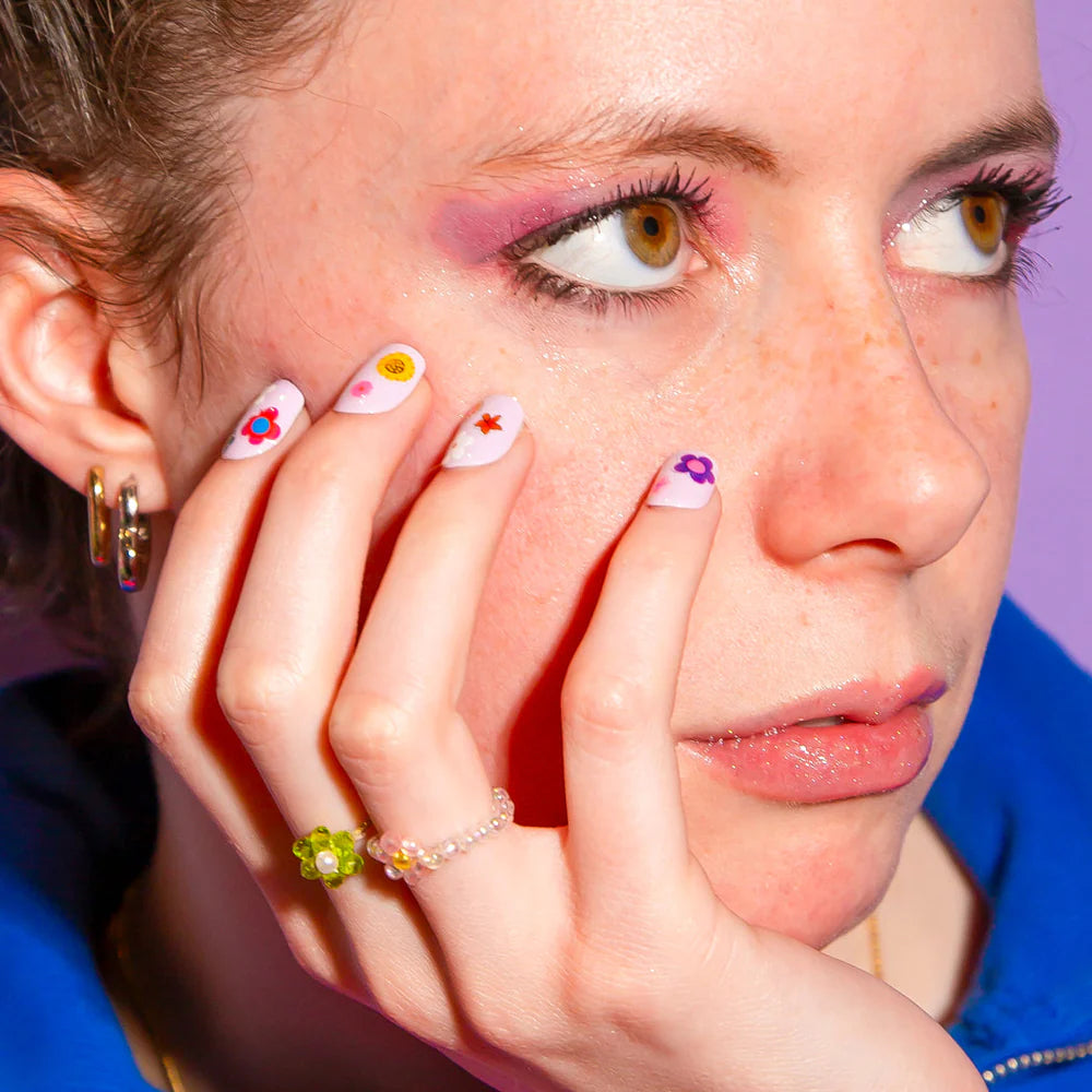 Flower Nail Sticker Art