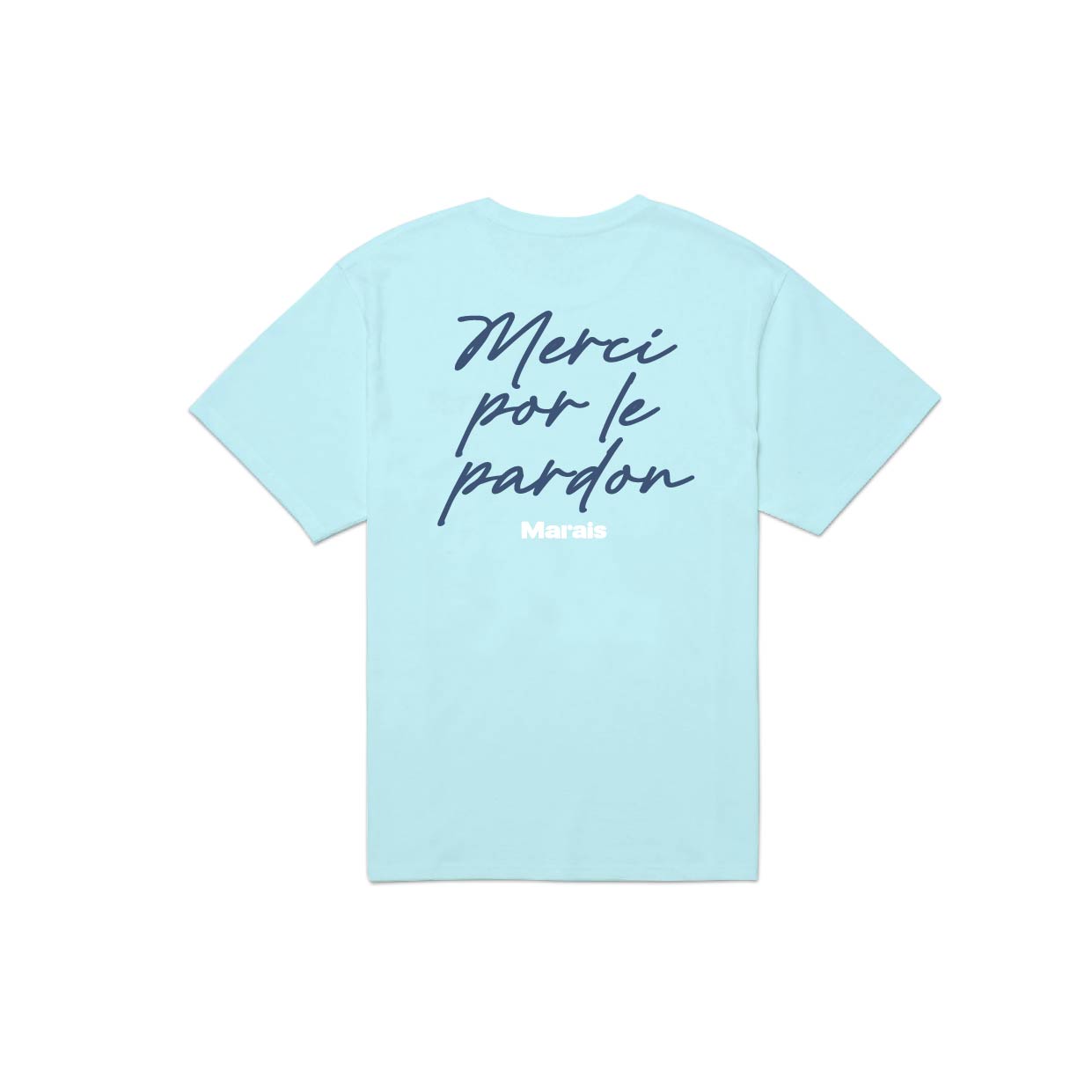 Marais T-shirt Pardon Aqua