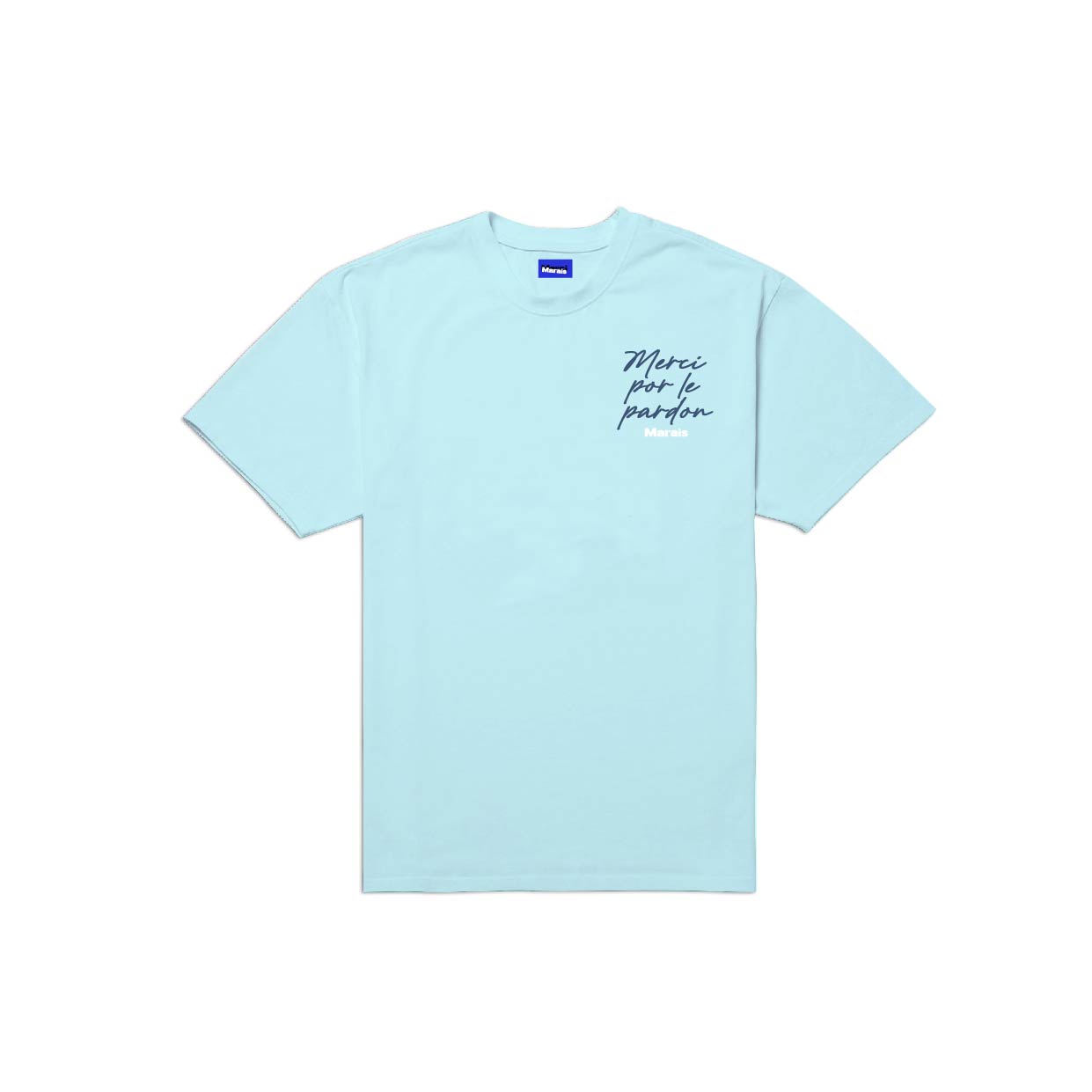 Marais T-shirt Pardon Aqua