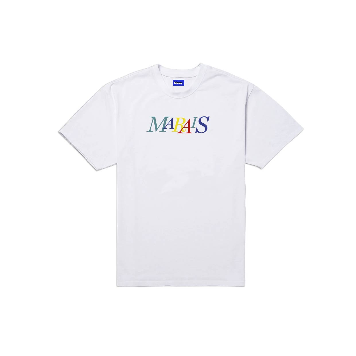 Marais T-shirt Logo Colors White