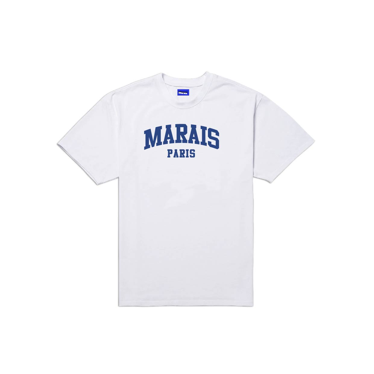 Marais Front Logo T-shirt White Blue