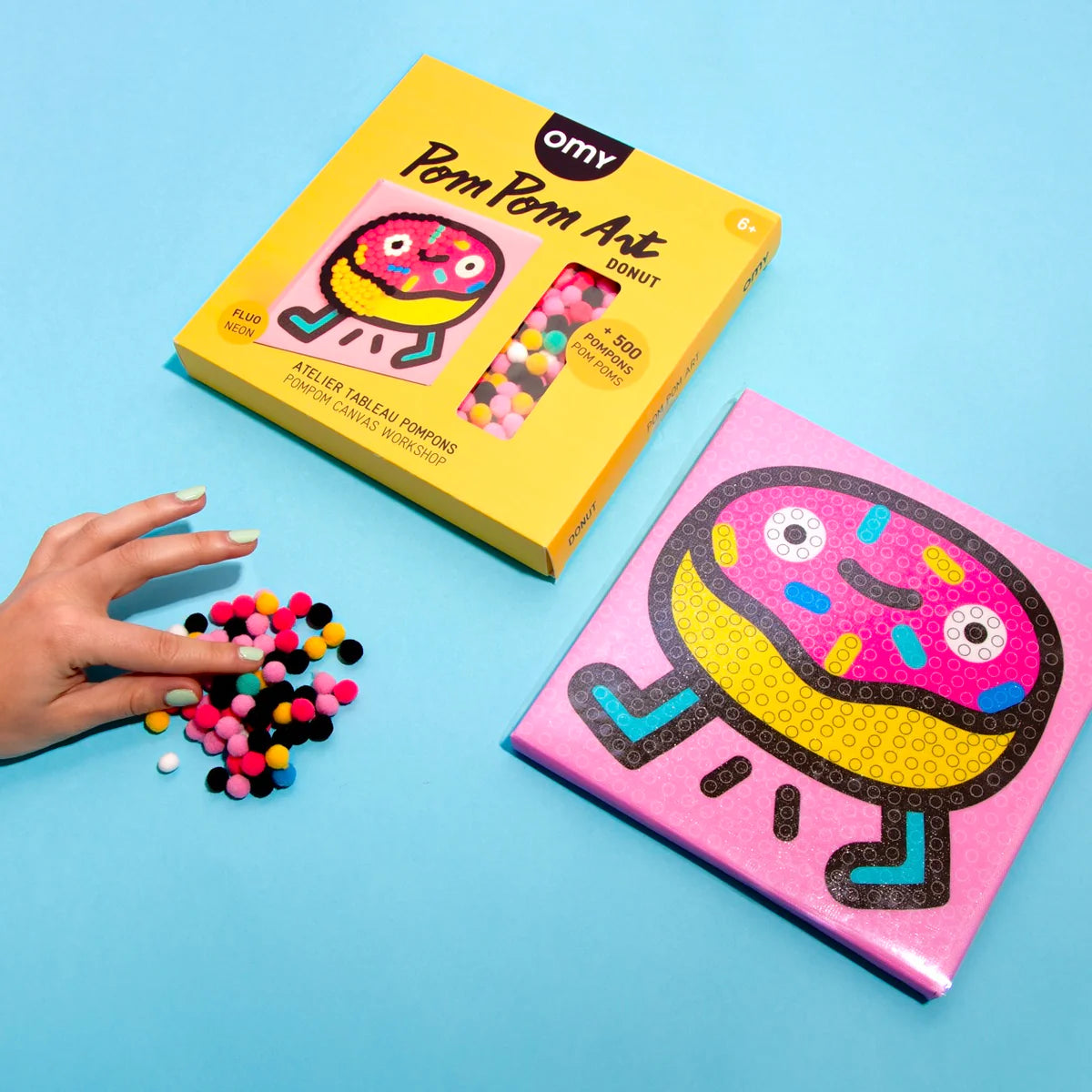Pompom Donut Art