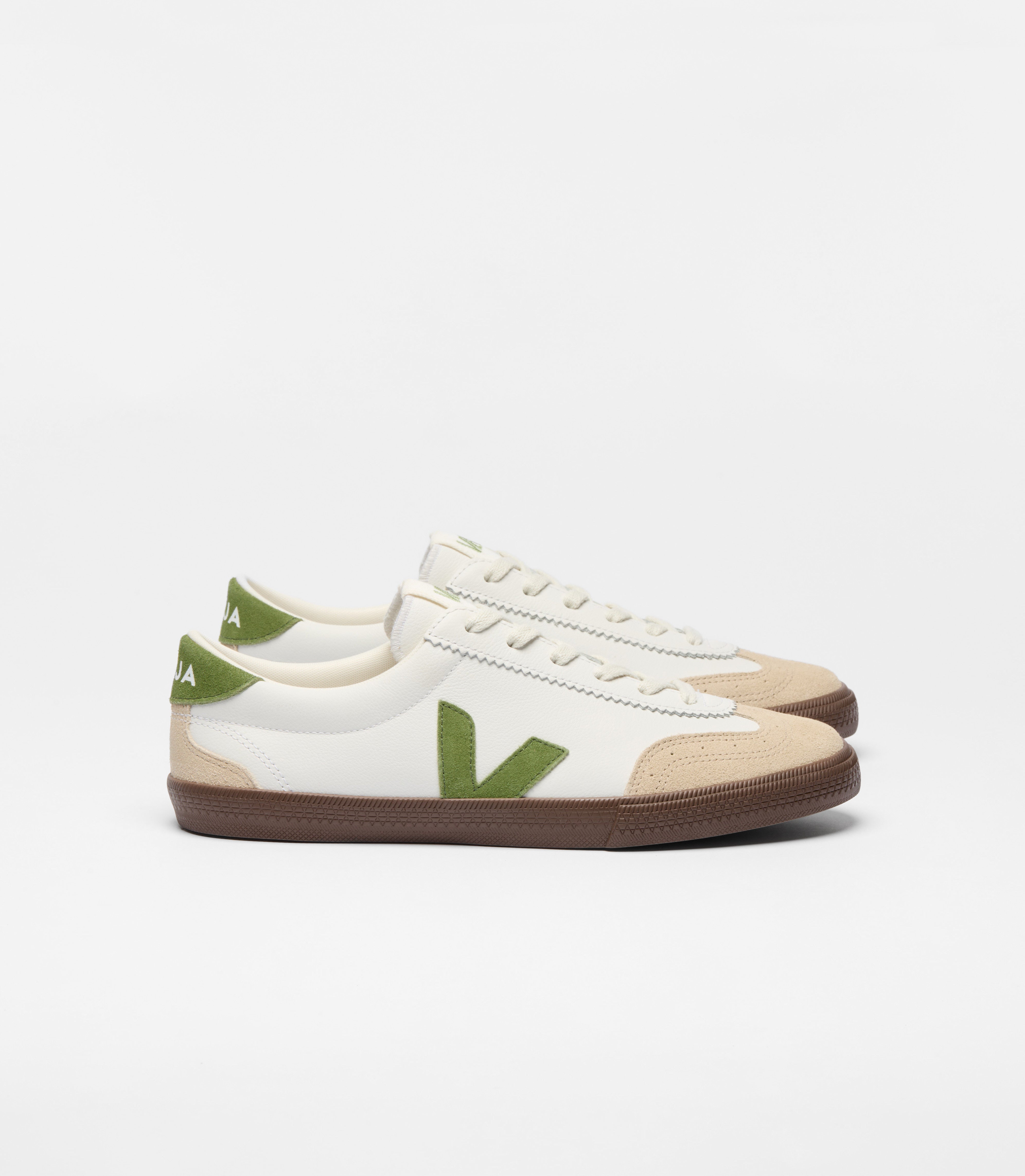 Volley O.T. - Leather White_Kiwi_Bark