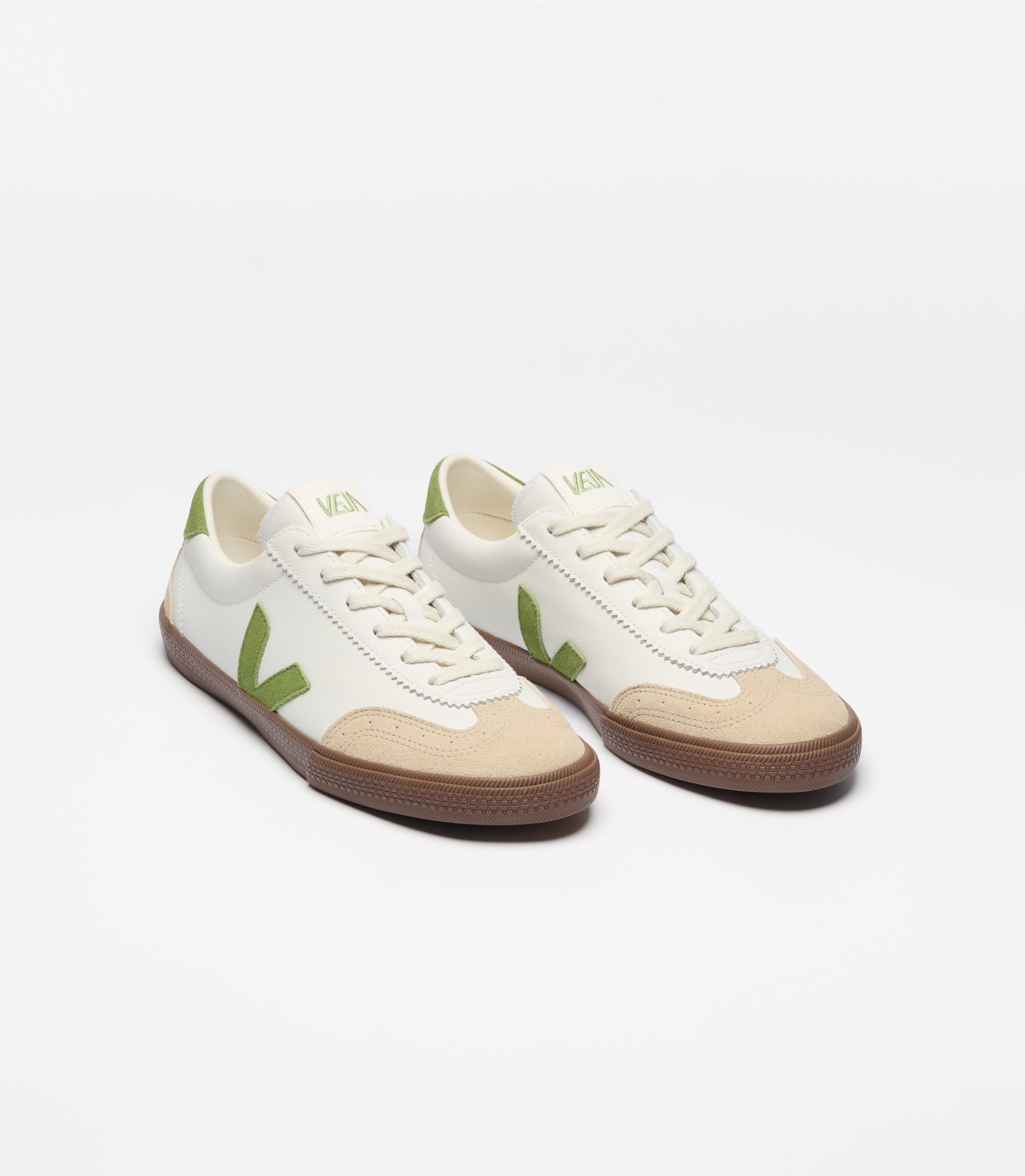 Volley O.T. - Leather White_Kiwi_Bark
