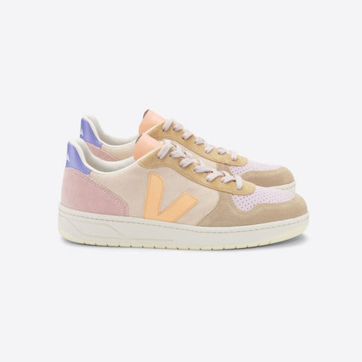 Zapatilla Veja V-10 Suede Multico Peach