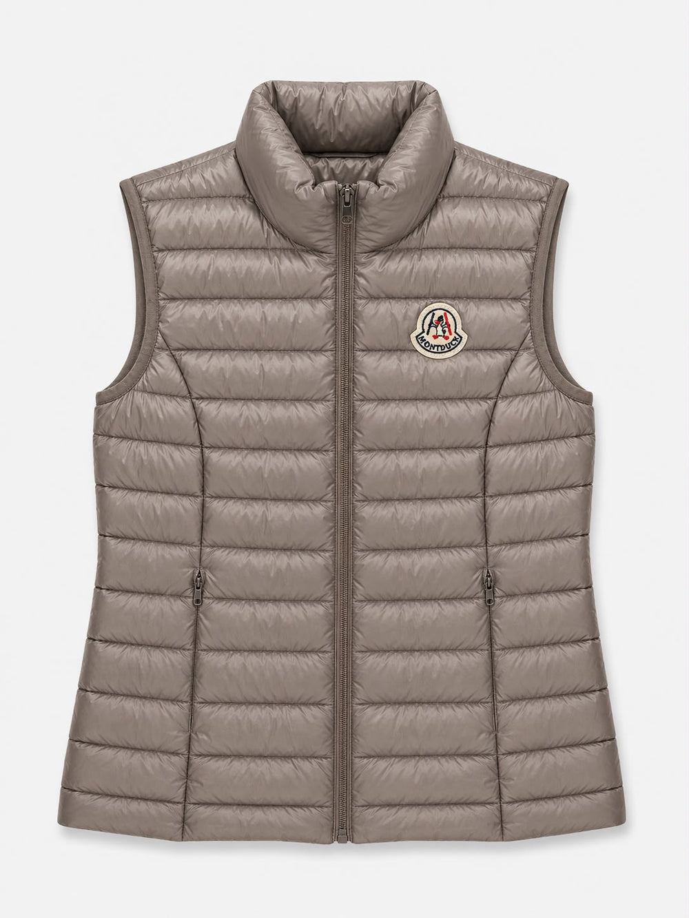 Women Vest Parka (No Hood) With Bag - Shadow