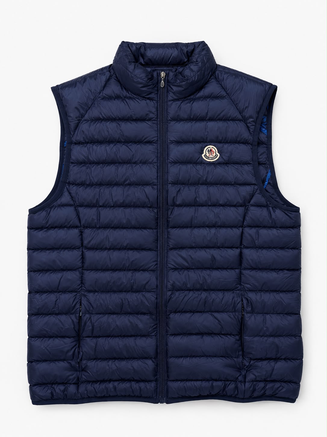 Men Vest Parka (No Hood) With Bag - Navy
