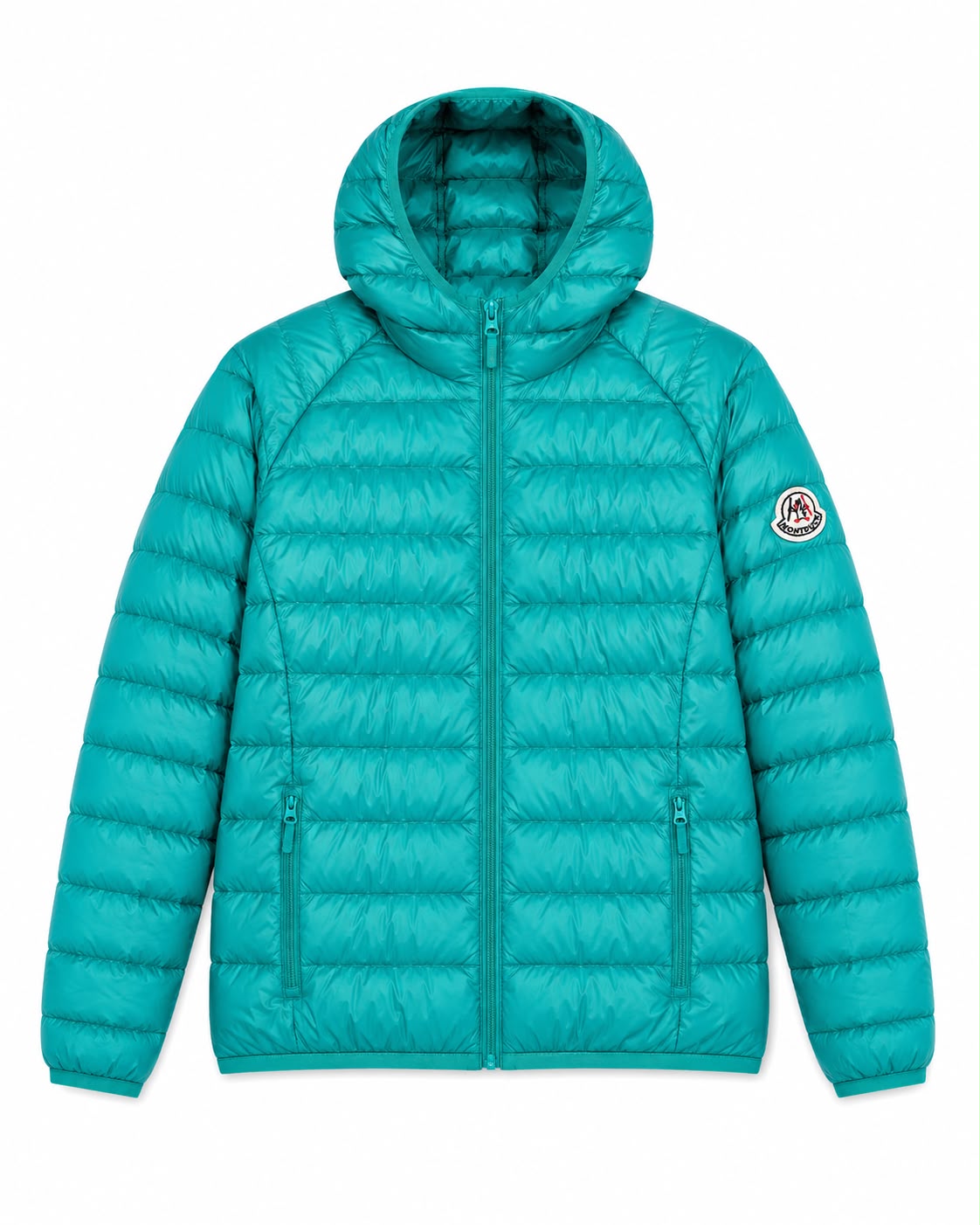 Men Parka Long Sleeve With Hood, With Bag - Green