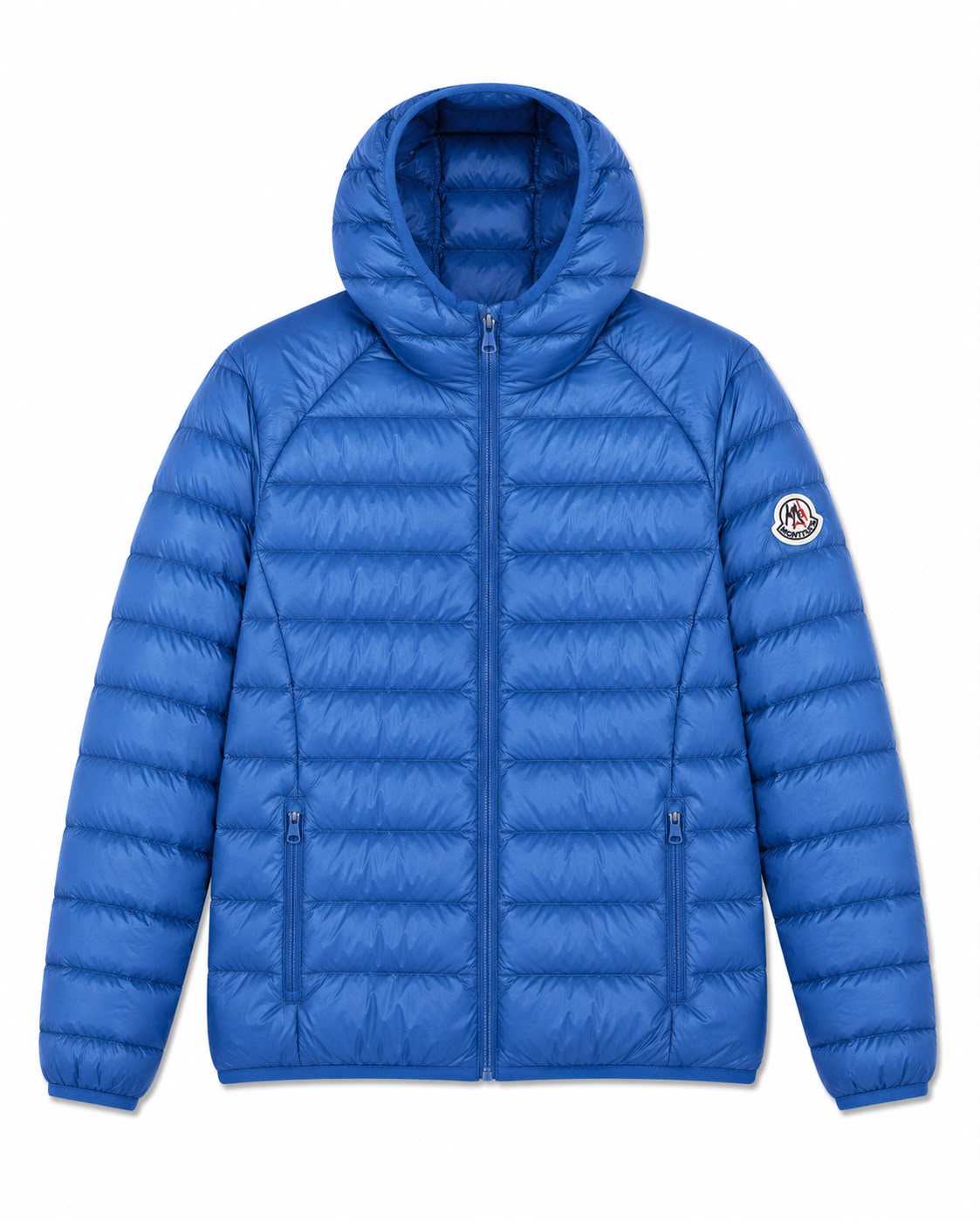 Men Parka Long Sleeve With Hood With Bag - Blue