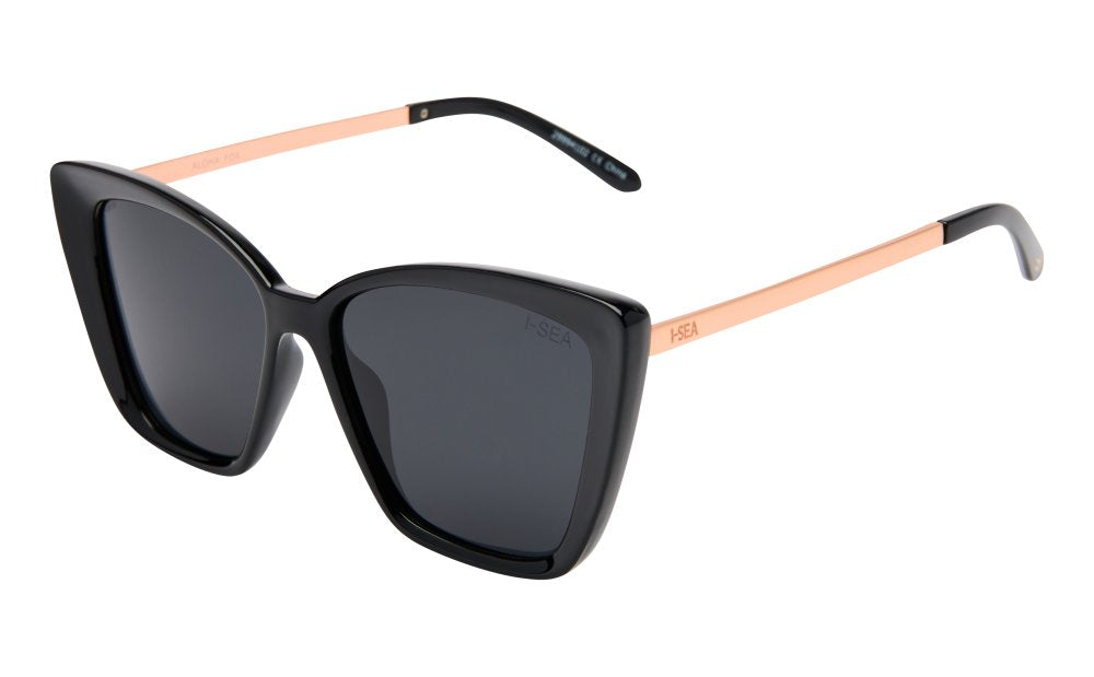 Aloha Fox - Black / Smoke Polarized Lens