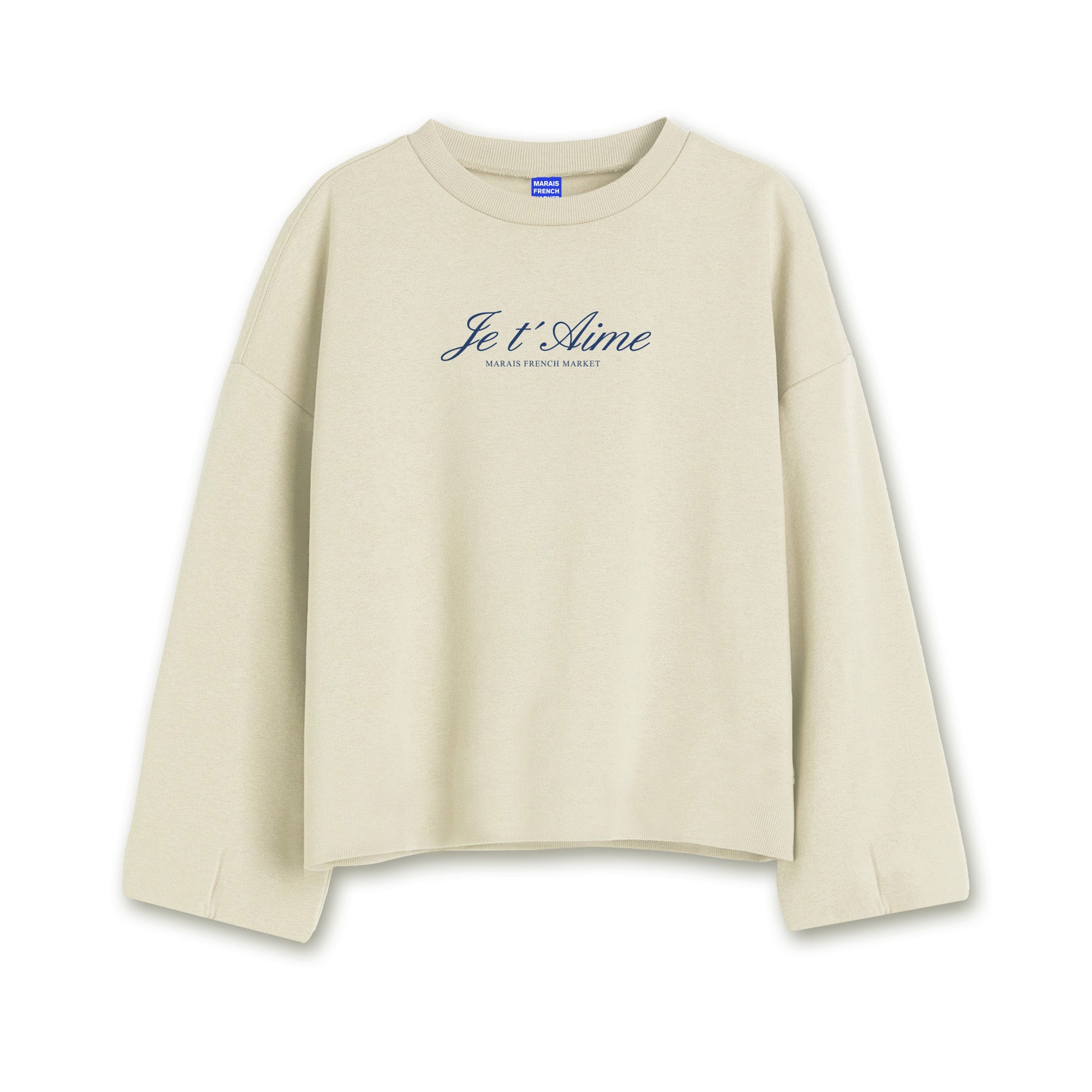 Marais Crewneck Je t´Aime Crema Mujer