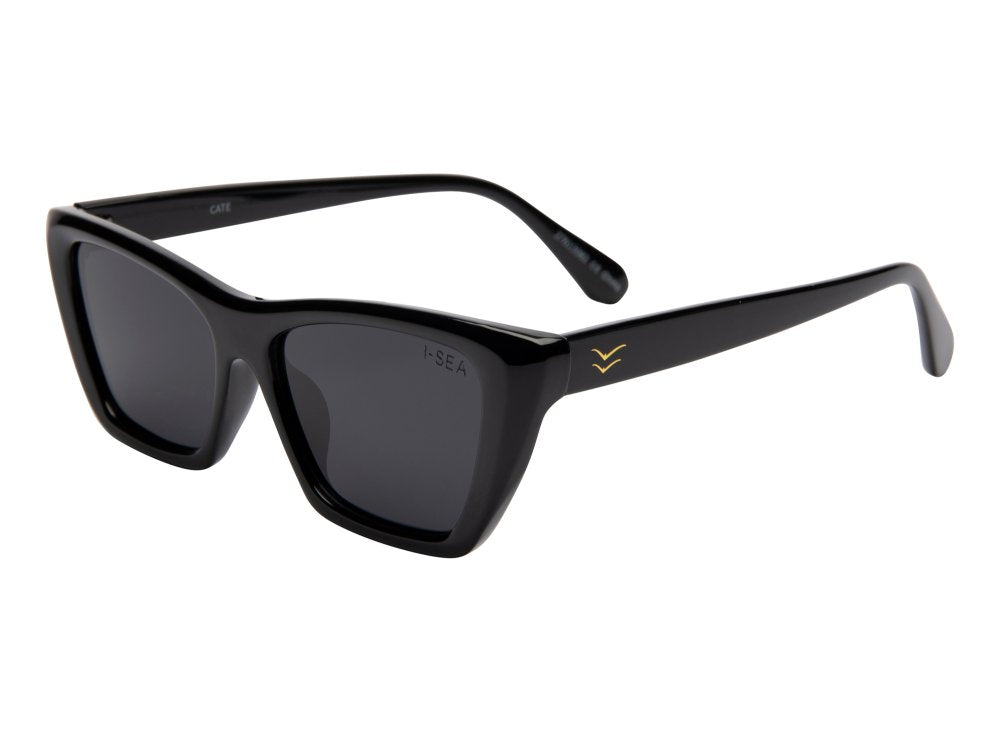 CATE BLACK / SMOKE POLARIZED LENS