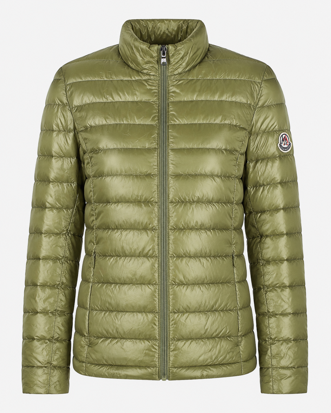 Women Parka Long Sleeve (No Hood) With Bag - Tea