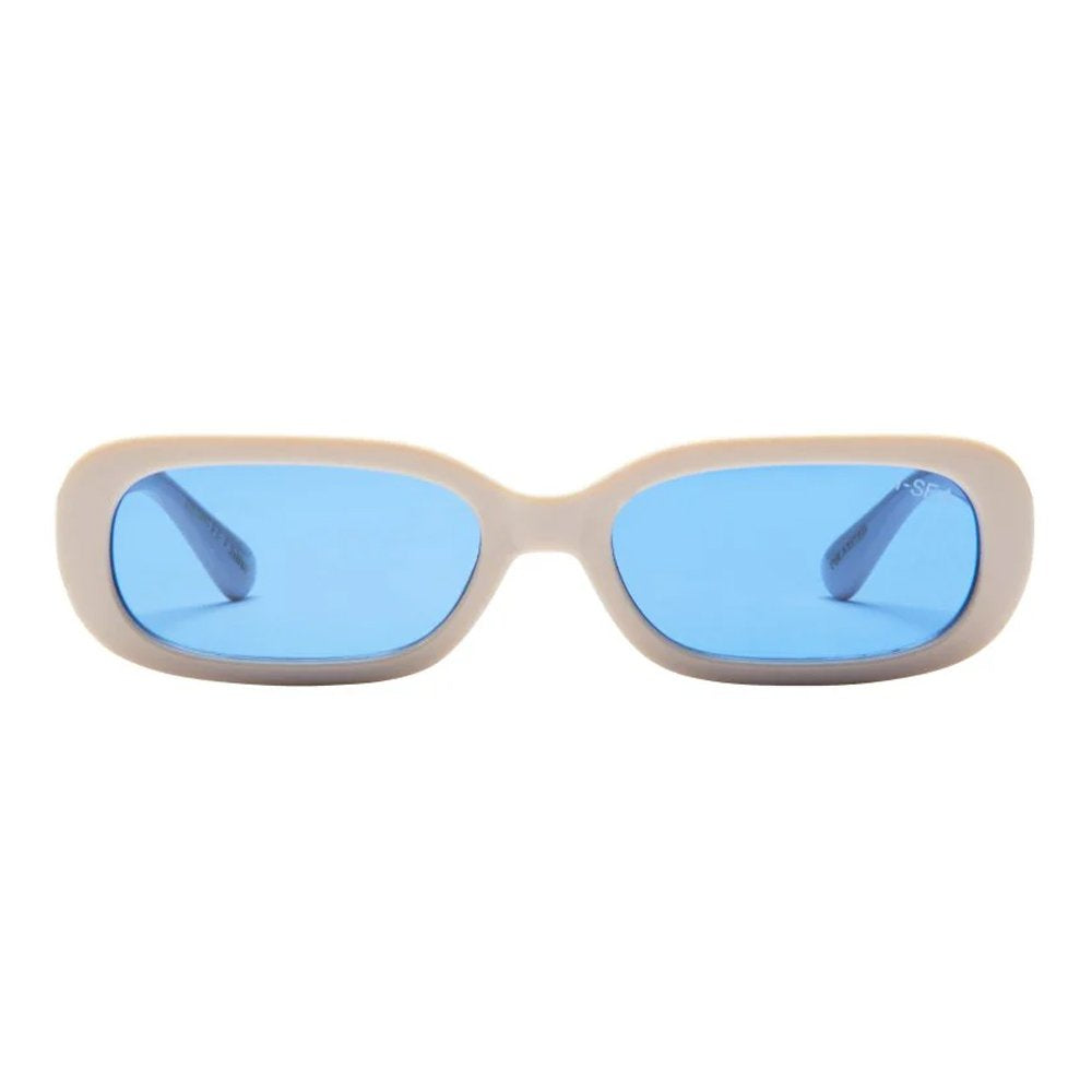 DEL REY CREAM / NAVY POLARIZED LENS