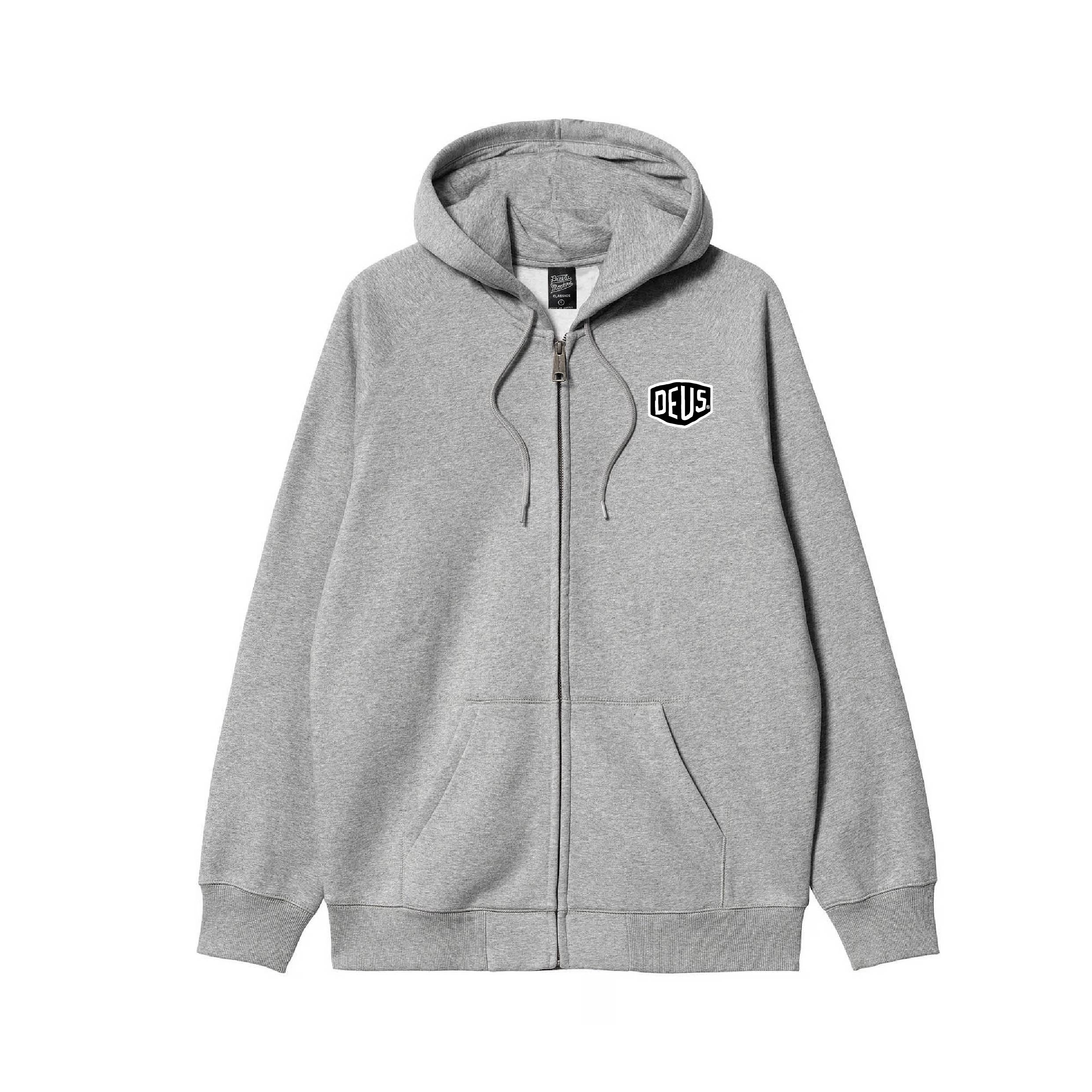 Deus Logo Hoodie - Grey