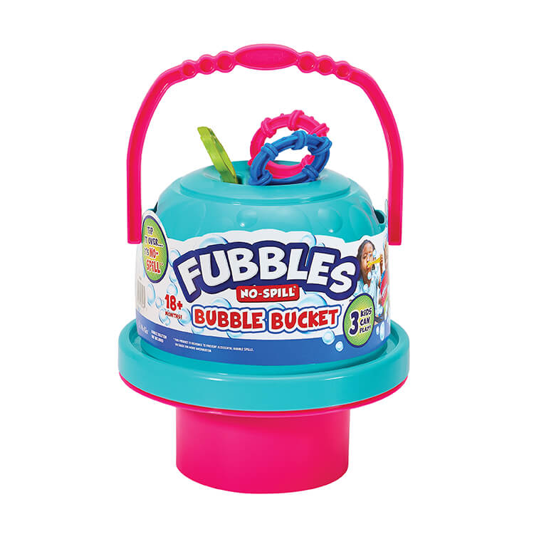 FUBBLES NO-SPILL BIG BUBBLE BUCKET WITH BUBBLES