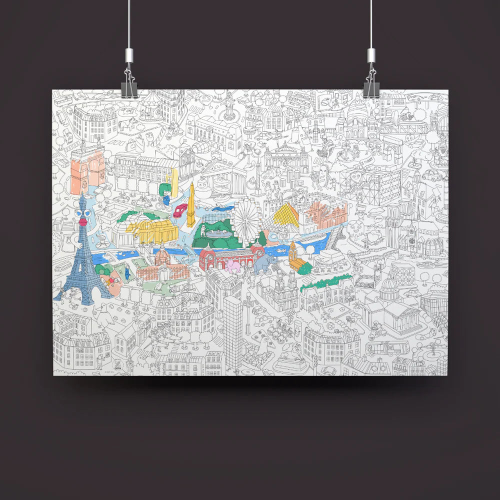 Coloring Poster - Paris