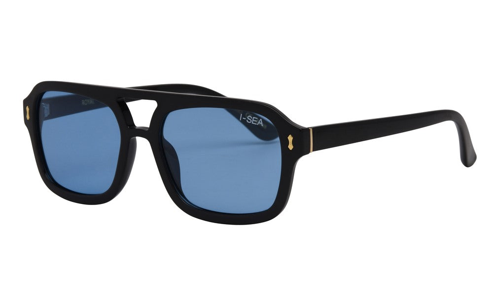 ROYAL BLACK / BLUE LENS