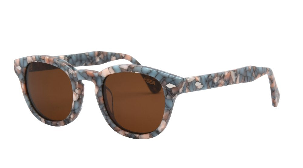 TIDES BLUE SHELL / BROWN POLARIZED LENS