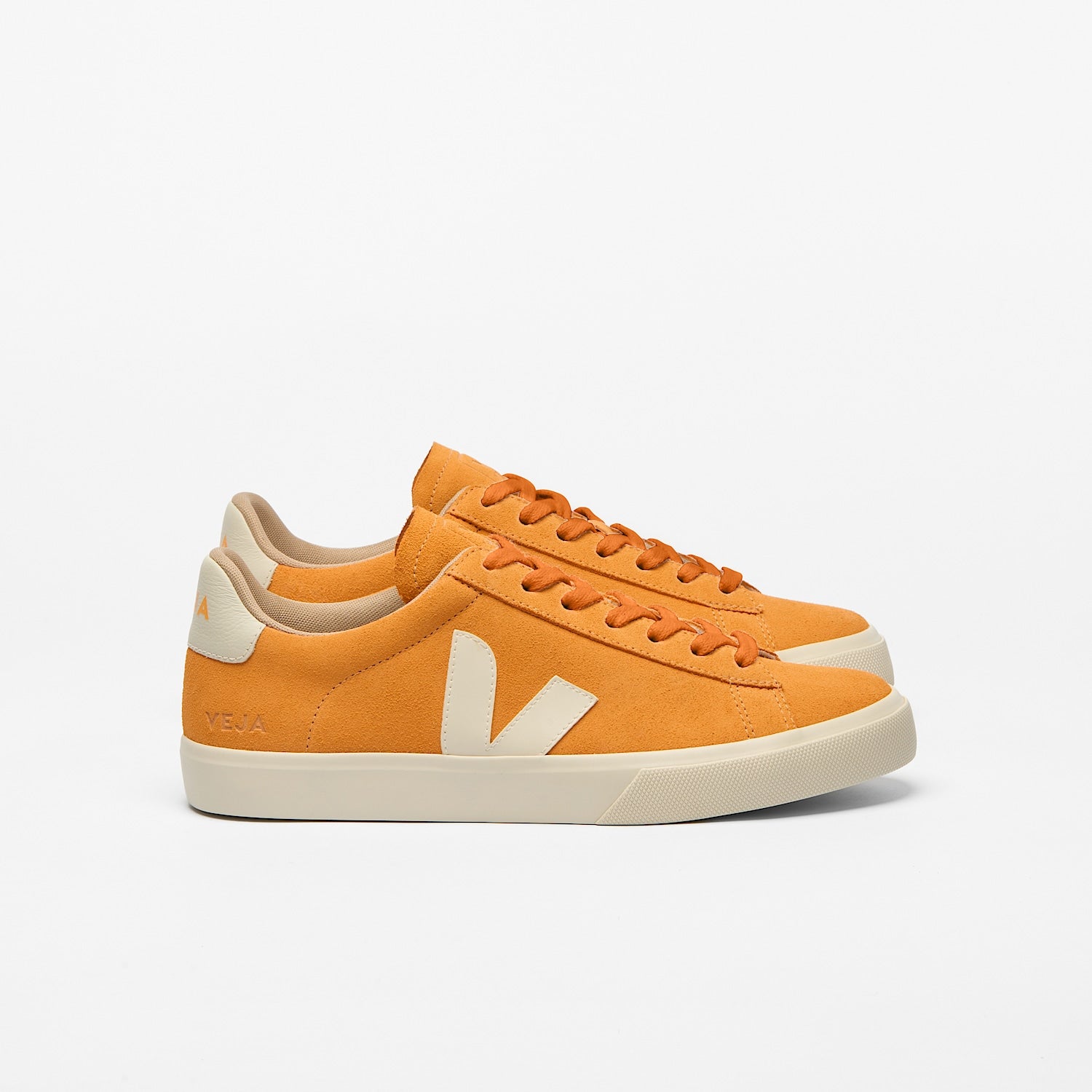 Zapatilla Veja Campo Mujer Gamuza - Mango / Piedra