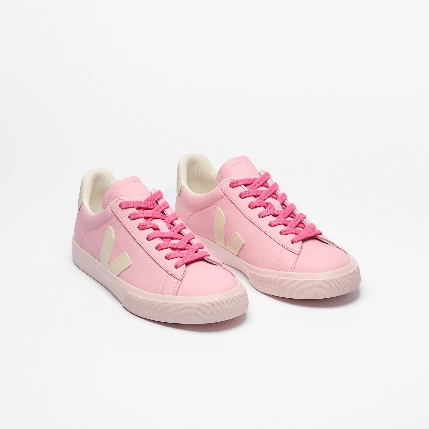Zapatillas Veja Campo Leather - Guimauve Pierre / Pétale