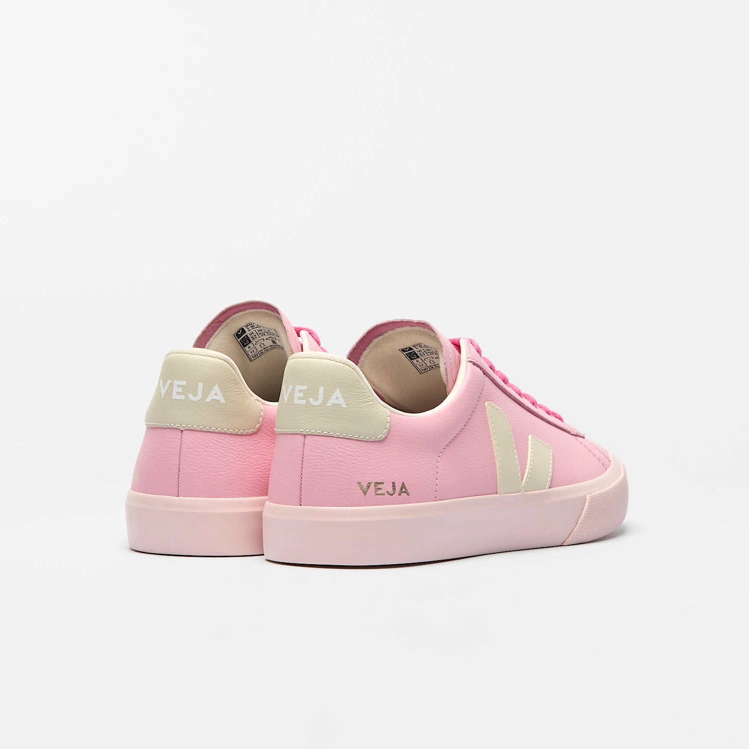 Zapatillas Veja Campo Leather - Guimauve Pierre / Pétale
