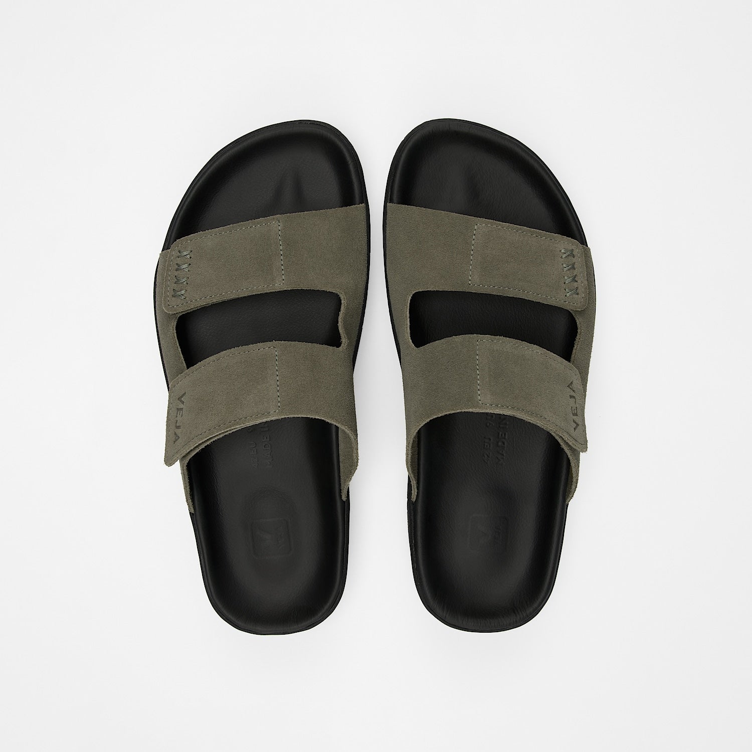 Sandalia Etna Gamuza - Kaki / Negro