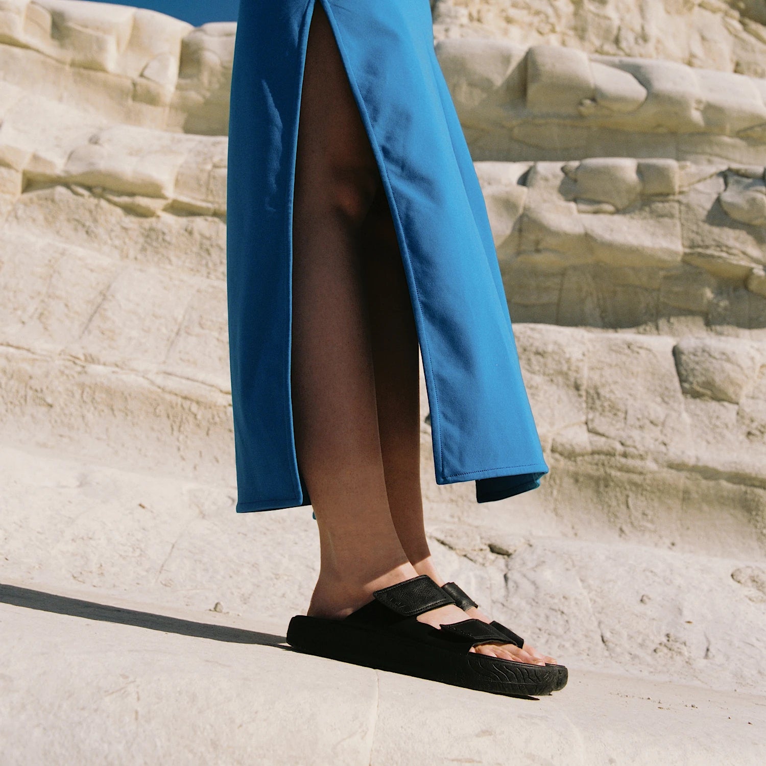 Sandalia Etna Cuero - Negro