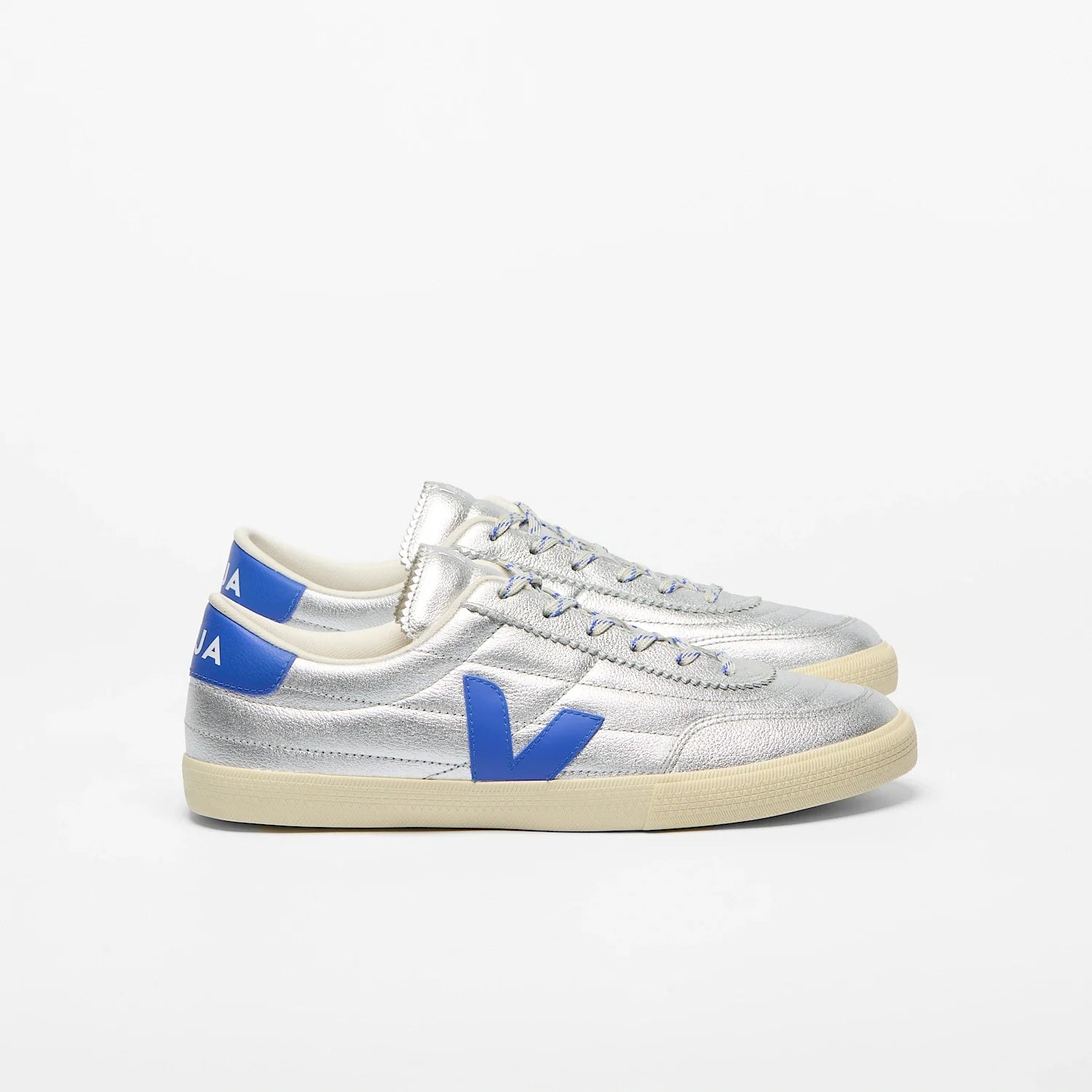 Zapatilla Veja Panenka O.t. Mujer Cuero - Plata / Paros