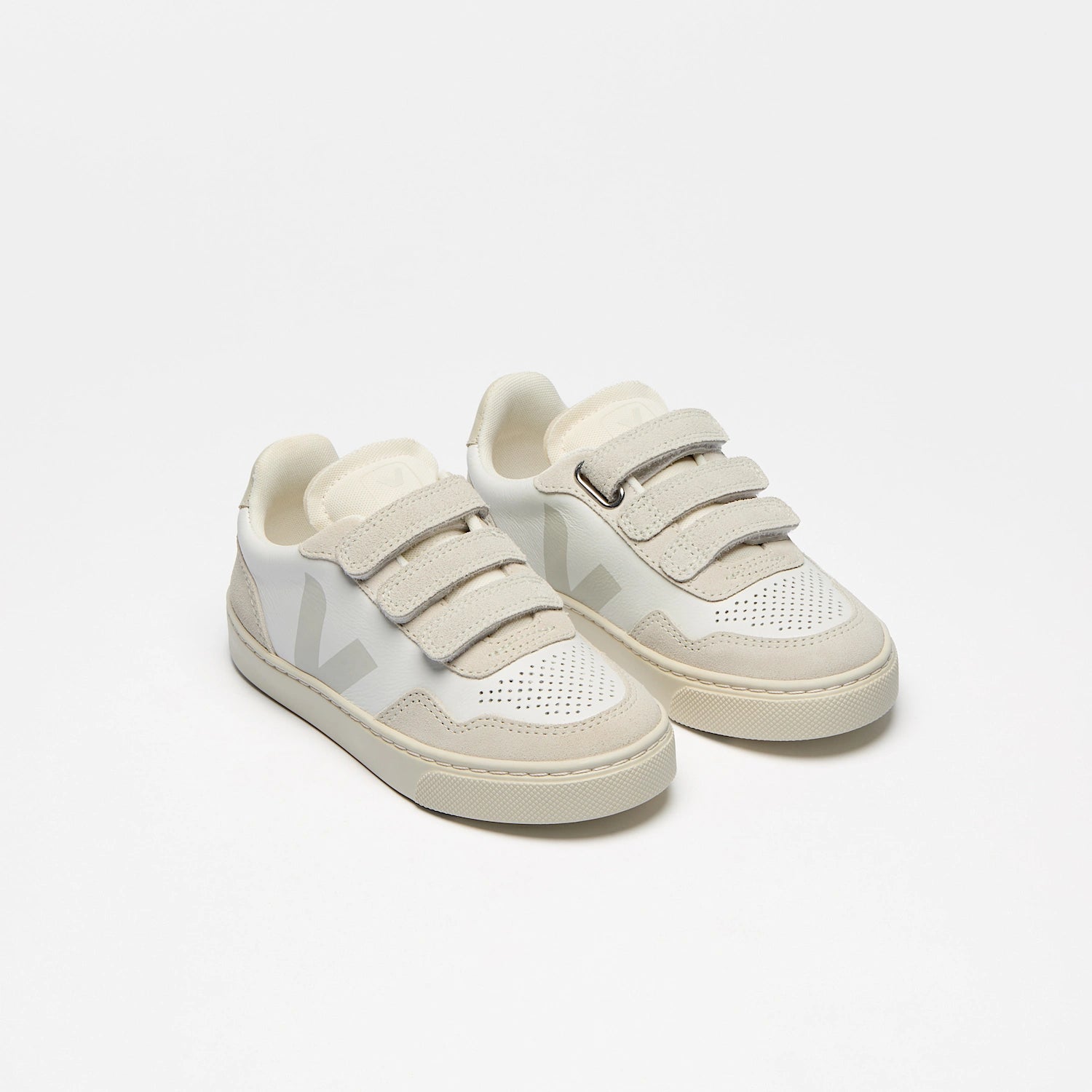 SMALL V-90 LEATHER WHITE NATURAL
