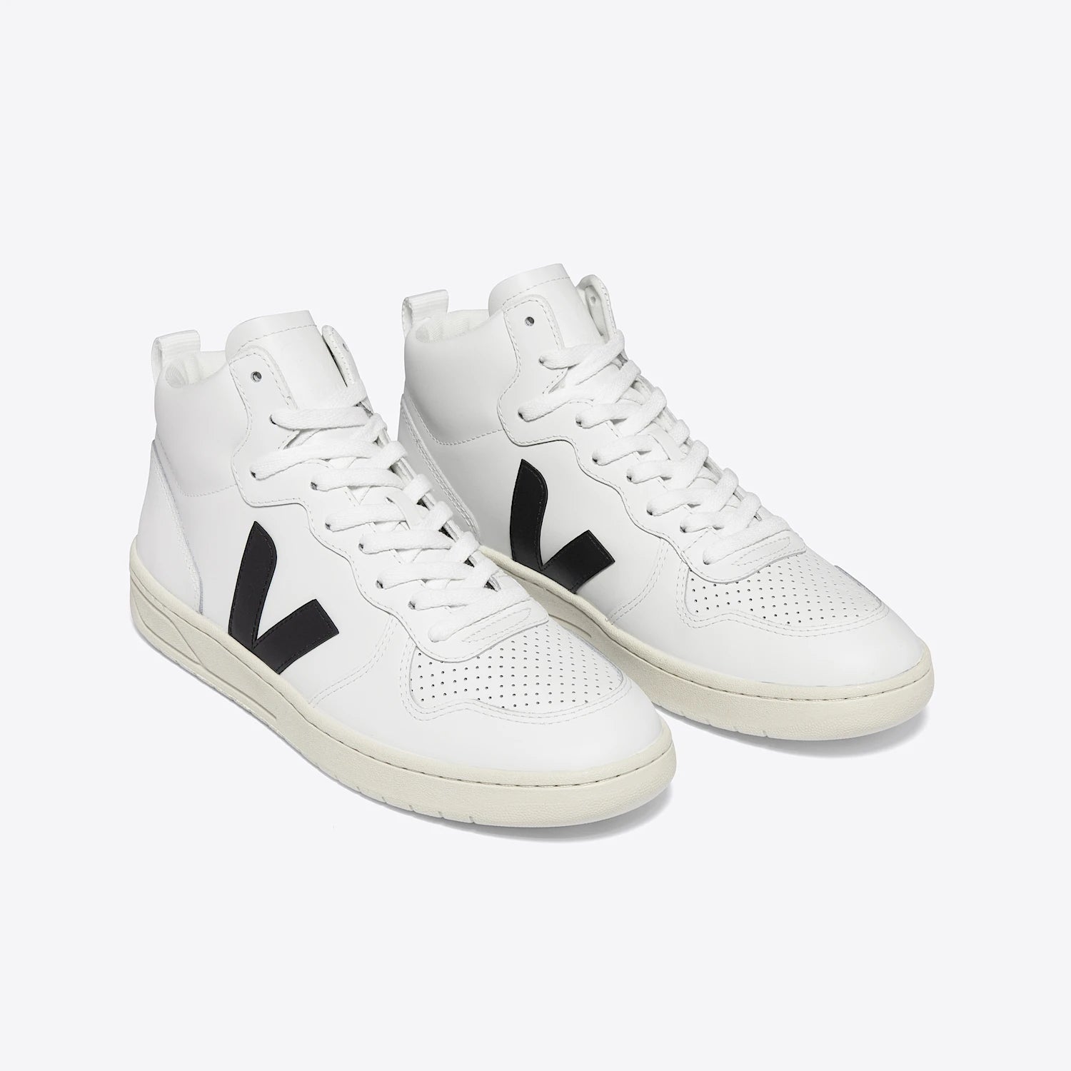 Zapatillas Veja V-15 Leather White Black