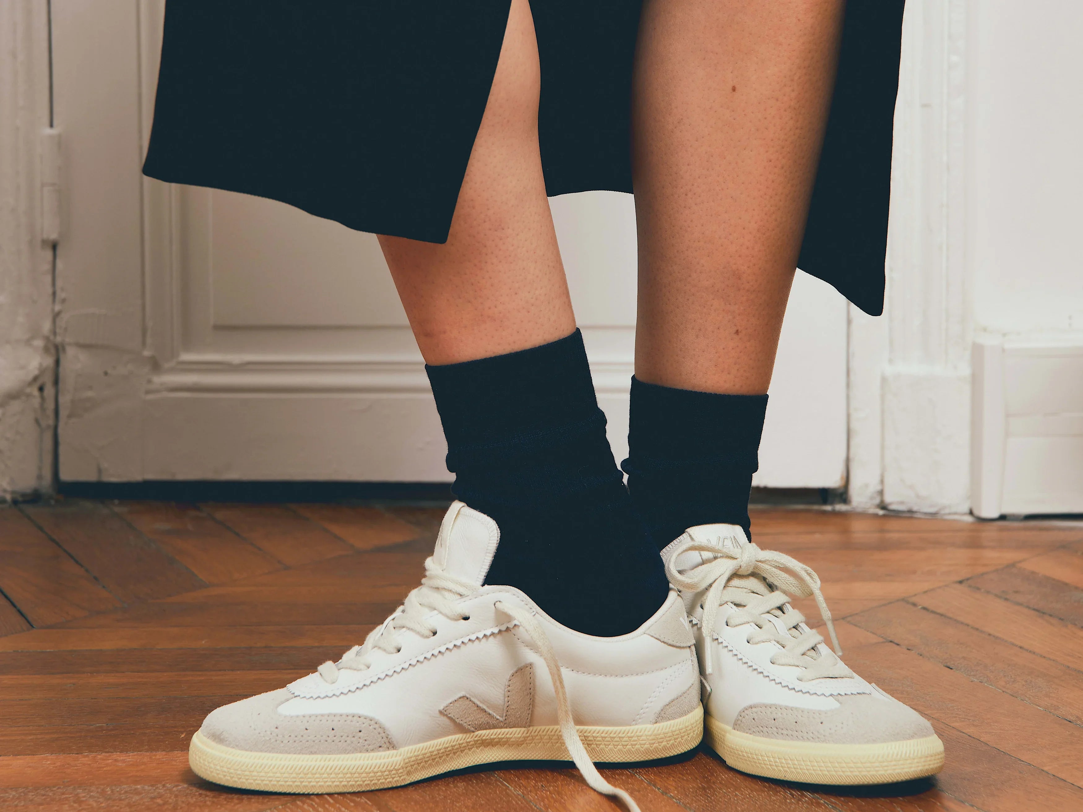 Volley Leather White Natural