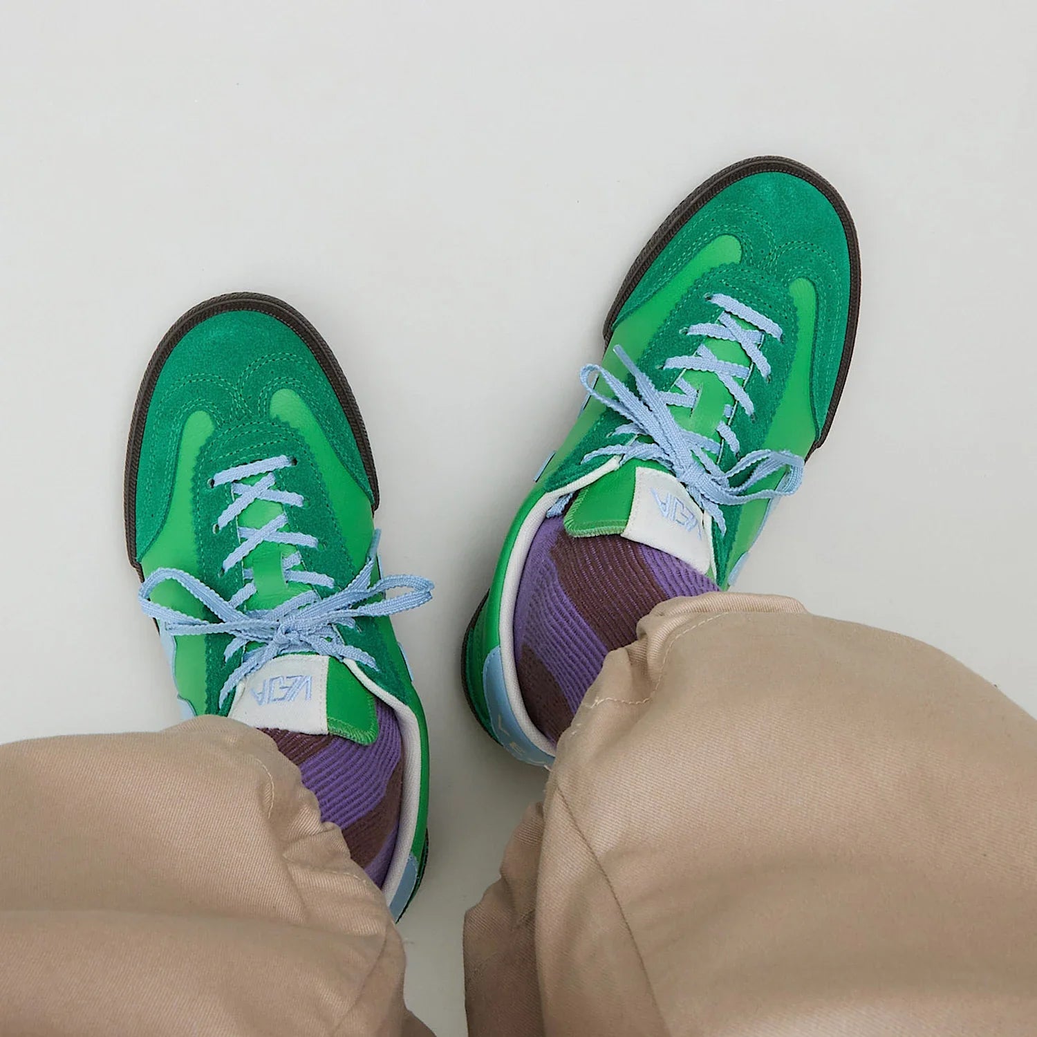 Zapatilla Veja Volley O.t. Mujer Cuero - Leaf Steel Eagle