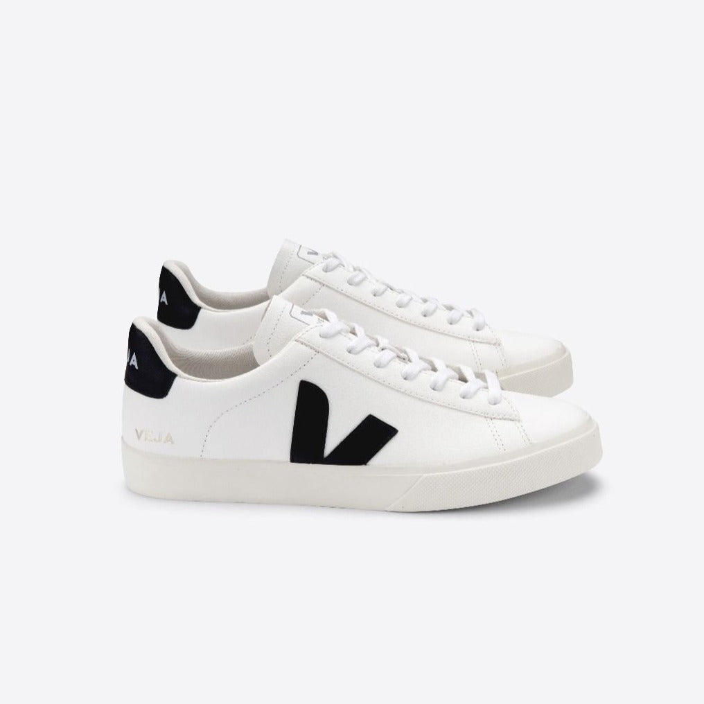 Zapatilla Veja Campo Extra White Black Mujer