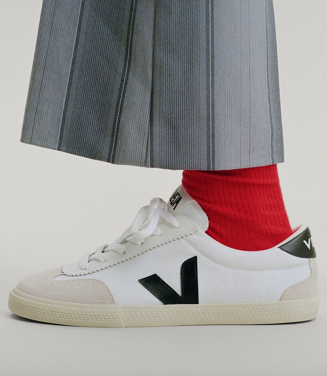 Zapatillas Veja Volley Canvas White Black Hombre