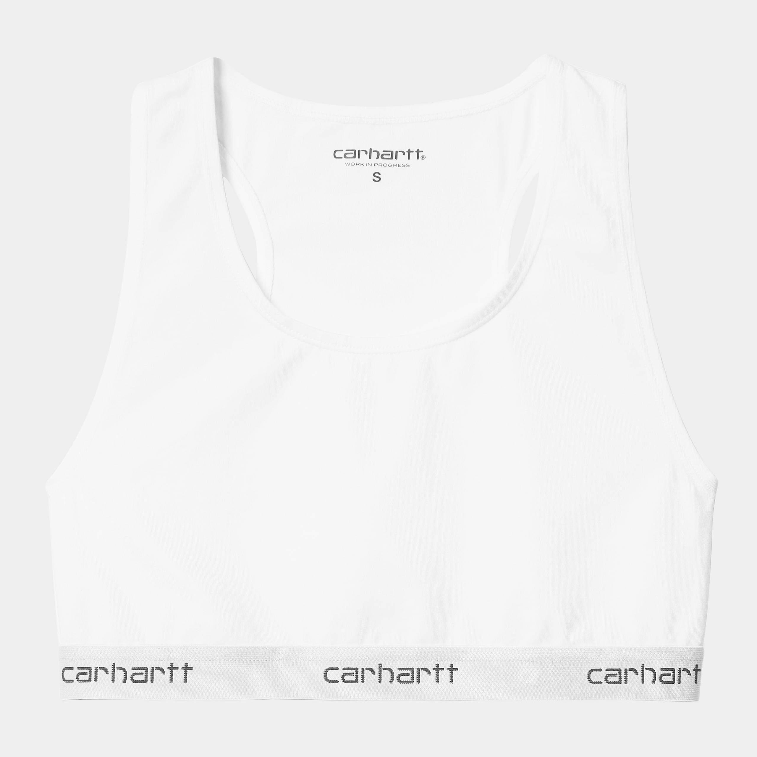 W Script Racer Tank White