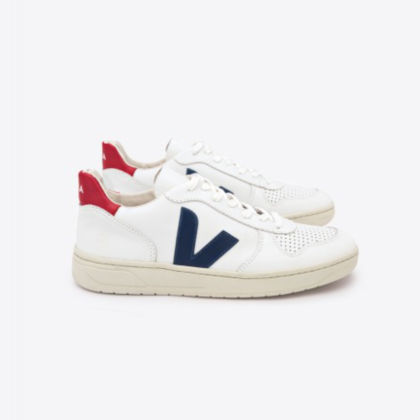 Zapatilla Veja V-10 Extra-White Nautico Pekin