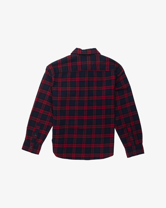 Flannel Check Shirt Red Check Woman