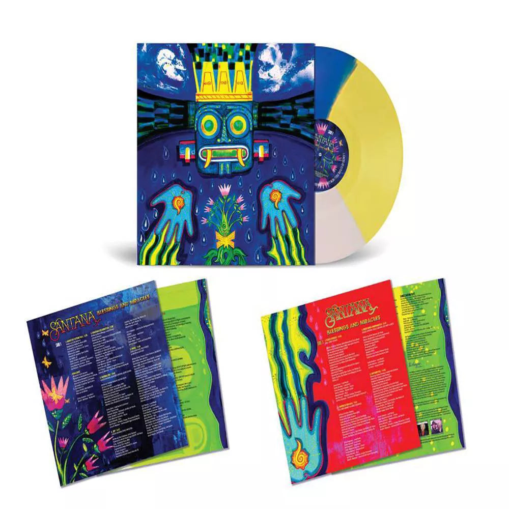 Santana - Blessings And Miracles (White, Blue + Yellow Tri-Color)
