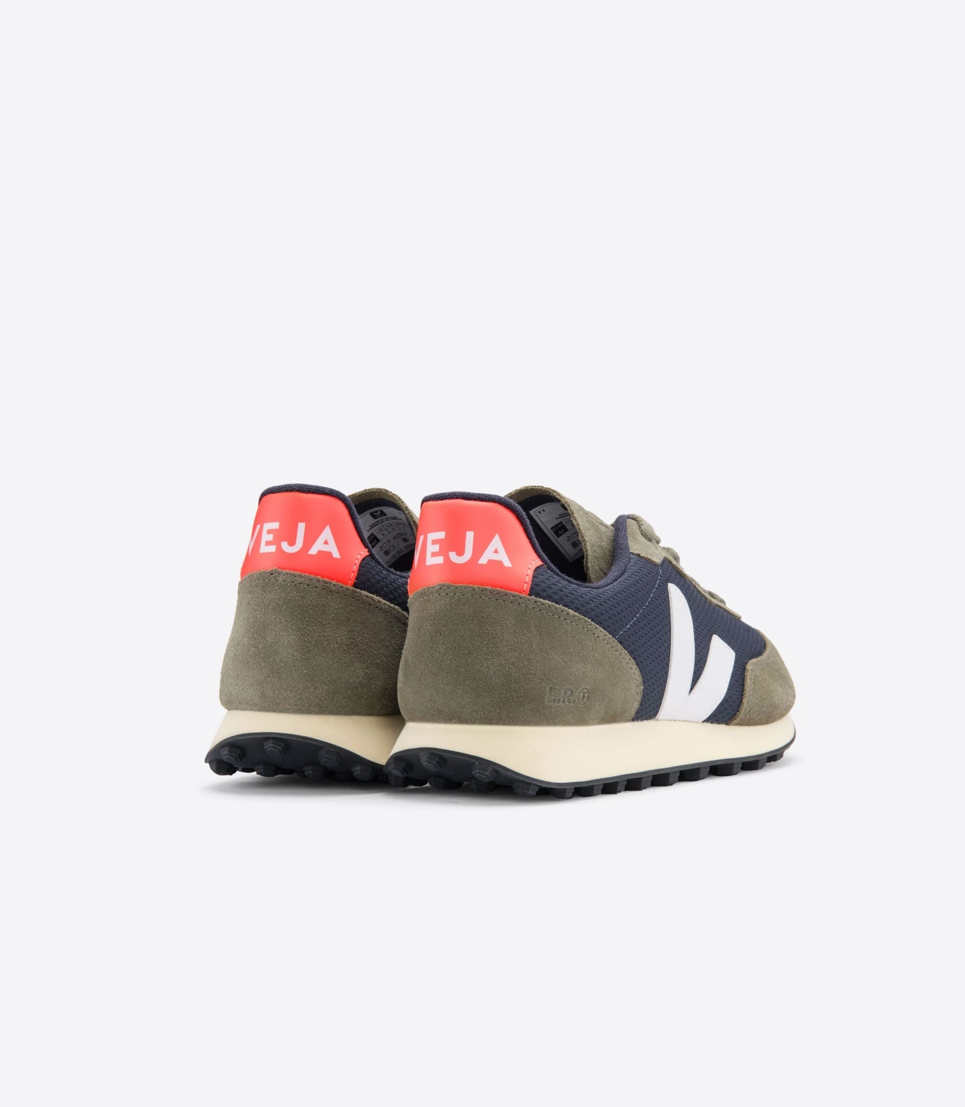 Zapatilla Veja Rio Branco Alveomesh Nautico White Orange Fluo