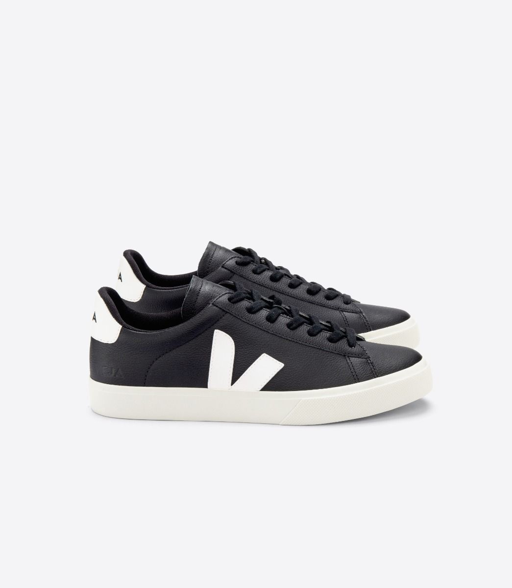 Zapatilla Campo - Leather Black And White Hombre