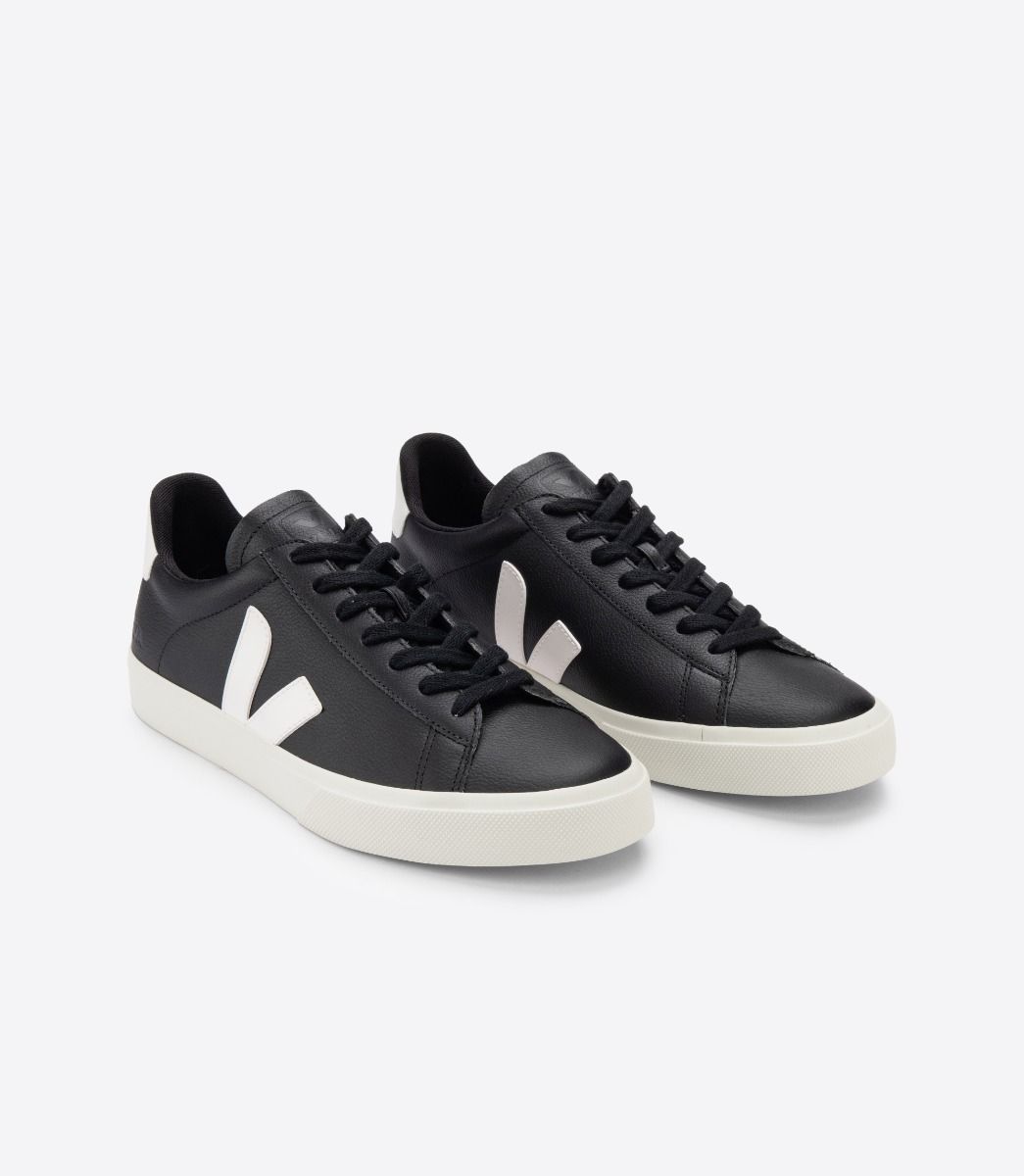 Zapatilla Campo - Leather Black And White Hombre